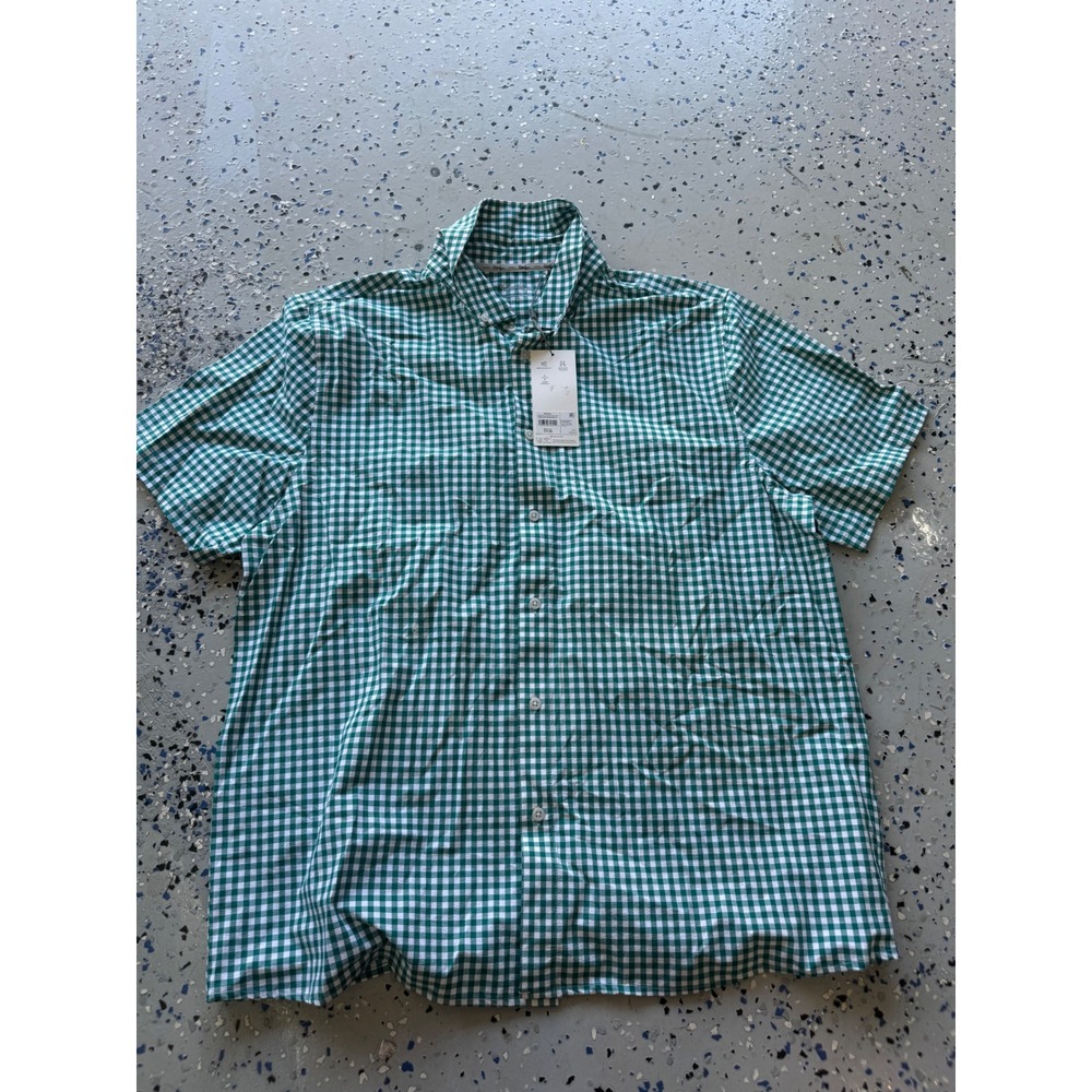Walter‎ Hagen Gingham Button Down Breathable Moisture Wicking Shirt XL